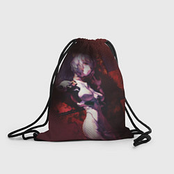 Рюкзак-мешок Рей Аянами- девушка с сиреневыми волосами, цвет: 3D-принт