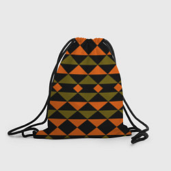 Мешок для обуви Геометрический узор черно-оранжевые фигуры