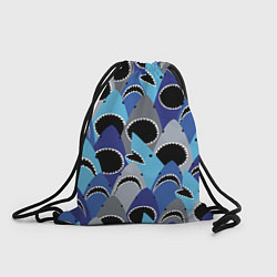 Рюкзак-мешок Пасть акулы - паттерн, цвет: 3D-принт
