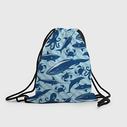 Рюкзак-мешок Жители океанских глубин, цвет: 3D-принт