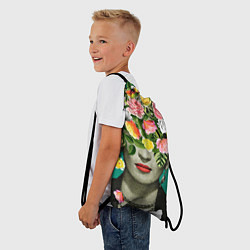 Рюкзак-мешок Фрида Кало - Арт Портрет, цвет: 3D-принт — фото 2