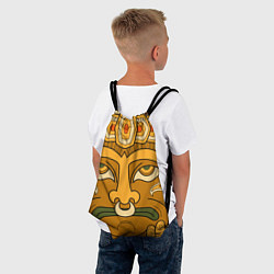 Рюкзак-мешок Polynesian tiki CALM, цвет: 3D-принт — фото 2
