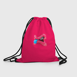 Рюкзак-мешок Розовый монстр, цвет: 3D-принт