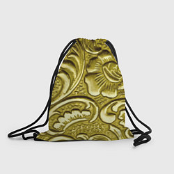 Рюкзак-мешок Золотой орнамент - чеканка, цвет: 3D-принт