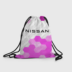 Рюкзак-мешок Nissan pro racing: символ сверху, цвет: 3D-принт