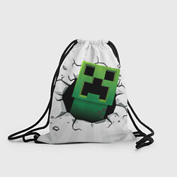 Рюкзак-мешок Крипер в дыре, цвет: 3D-принт