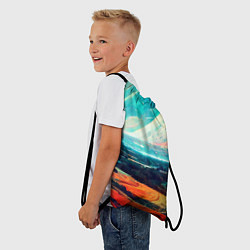 Рюкзак-мешок Космический ландшафт, цвет: 3D-принт — фото 2