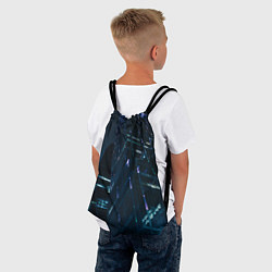 Рюкзак-мешок Неоновые ночные вышки в городе, цвет: 3D-принт — фото 2