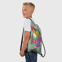 Рюкзак-мешок Лягуха-репер, цвет: 3D-принт — фото 2