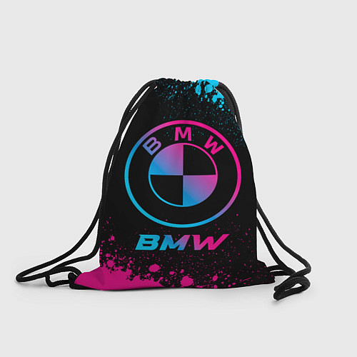 Мешок для обуви BMW - neon gradient / 3D-принт – фото 1