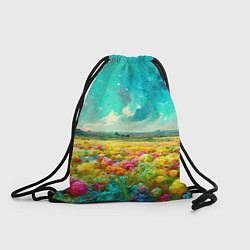 Рюкзак-мешок Бесконечное поле цветов, цвет: 3D-принт