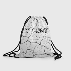 Рюкзак-мешок Рэпер T-Fest в стиле граффити: символ сверху, цвет: 3D-принт