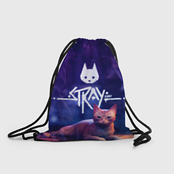 Рюкзак-мешок Stray кот - дымок - neon, цвет: 3D-принт