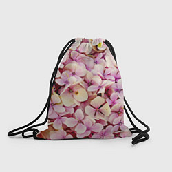 Рюкзак-мешок Розовые цветы яркой поляной, цвет: 3D-принт