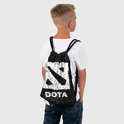 Рюкзак-мешок Dota с потертостями на темном фоне, цвет: 3D-принт — фото 2