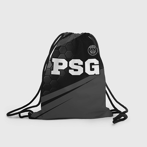 Мешок для обуви PSG sport на темном фоне: символ сверху / 3D-принт – фото 1