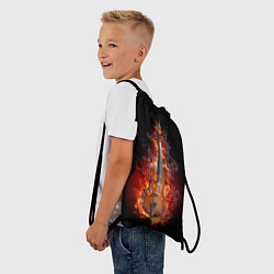 Рюкзак-мешок Скрипка в огне, цвет: 3D-принт — фото 2