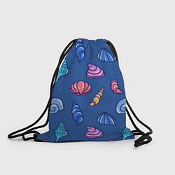 Рюкзак-мешок Паттерн из морских раковин, цвет: 3D-принт