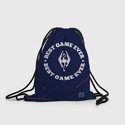 Рюкзак-мешок Символ Skyrim и надпись best game ever, цвет: 3D-принт