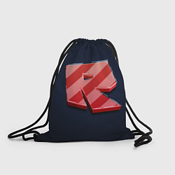 Мешок для обуви Roblox red - Роблокс полосатый логотип
