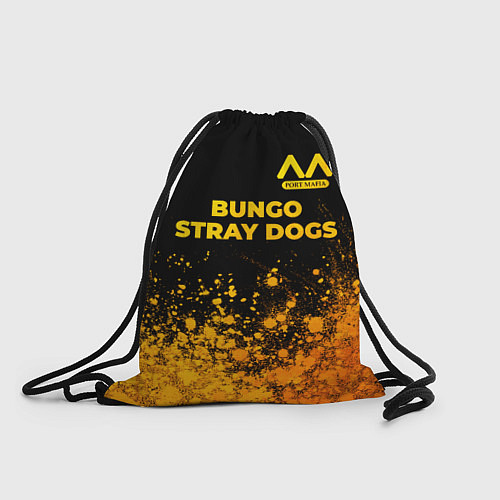 Мешок для обуви Bungo Stray Dogs - gold gradient: символ сверху / 3D-принт – фото 1