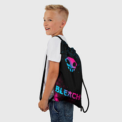 Рюкзак-мешок Bleach - neon gradient: символ, надпись, цвет: 3D-принт — фото 2
