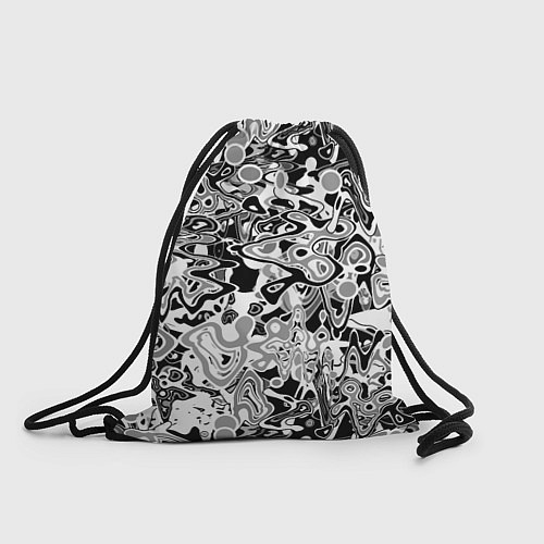 Мешок для обуви Черно-белый абстрактный паттерн / 3D-принт – фото 1