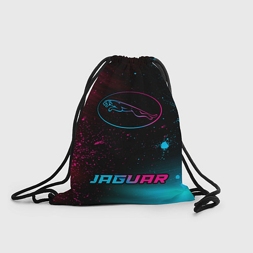 Мешок для обуви Jaguar - neon gradient: символ, надпись / 3D-принт – фото 1