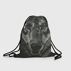 Рюкзак-мешок Крупная морда серого волка, цвет: 3D-принт