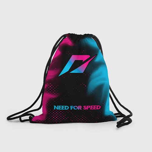 Мешок для обуви Need for Speed - neon gradient: символ сверху надп / 3D-принт – фото 1
