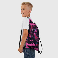 Рюкзак-мешок Poppy Playtime pink - Мамочка длинные ноги, цвет: 3D-принт — фото 2