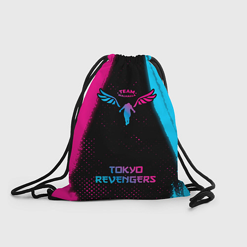 Мешок для обуви Tokyo Revengers - neon gradient: символ, надпись / 3D-принт – фото 1