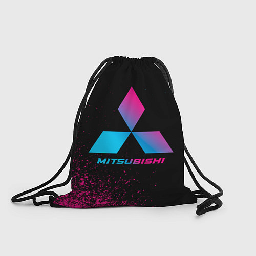 Мешок для обуви Mitsubishi - neon gradient / 3D-принт – фото 1
