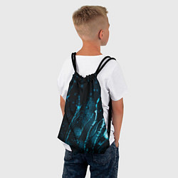 Рюкзак-мешок Огни в каплях дождя, цвет: 3D-принт — фото 2