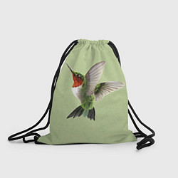 Рюкзак-мешок Одинокая колибри, цвет: 3D-принт