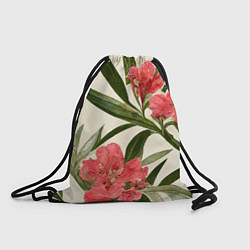 Рюкзак-мешок Олеандр Элегантные цветы, цвет: 3D-принт