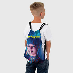 Рюкзак-мешок Чери - киберпанк, цвет: 3D-принт — фото 2