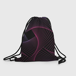 Рюкзак-мешок Неоновые волны градиент, цвет: 3D-принт