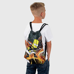 Рюкзак-мешок Барт Симпсон - соло на гитаре, цвет: 3D-принт — фото 2
