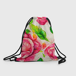 Рюкзак-мешок Яркие выразительные розы, цвет: 3D-принт