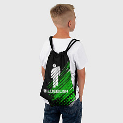 Рюкзак-мешок Billie eilish - краска, цвет: 3D-принт — фото 2