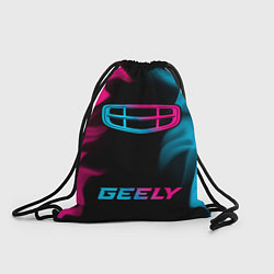Мешок для обуви Geely - neon gradient: символ, надпись