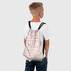 Рюкзак-мешок Ната по-вертикали с розовым фоном, цвет: 3D-принт — фото 2