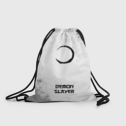 Рюкзак-мешок Demon Slayer японский шрифт - символ, надпись, цвет: 3D-принт