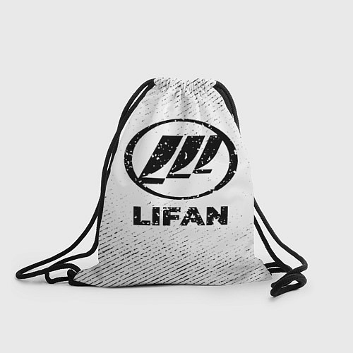 Мешок для обуви Lifan с потертостями на светлом фоне / 3D-принт – фото 1
