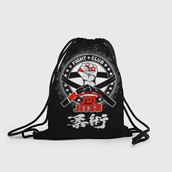 Рюкзак-мешок Jiu jitsu brazilian splashes logo, цвет: 3D-принт