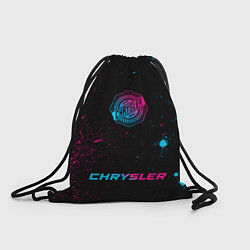 Мешок для обуви Chrysler - neon gradient: символ, надпись