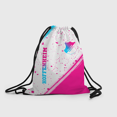 Мешок для обуви Hoffenheim neon gradient style: надпись, символ / 3D-принт – фото 1