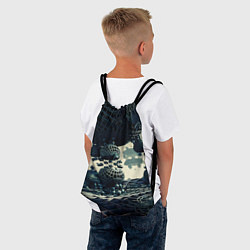 Рюкзак-мешок Трехмерный готический фрактал, цвет: 3D-принт — фото 2