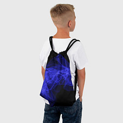 Рюкзак-мешок Синяя звуковая волна, цвет: 3D-принт — фото 2